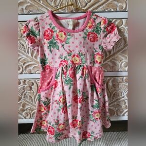 Matilda Jane Pink Floral Kids Two Piece Set